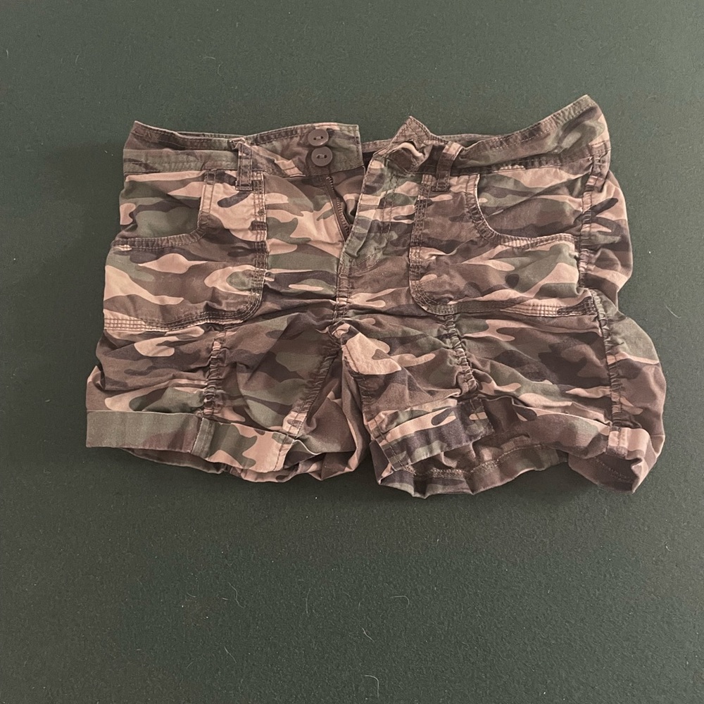 No Boundaries Camo Short Shorts